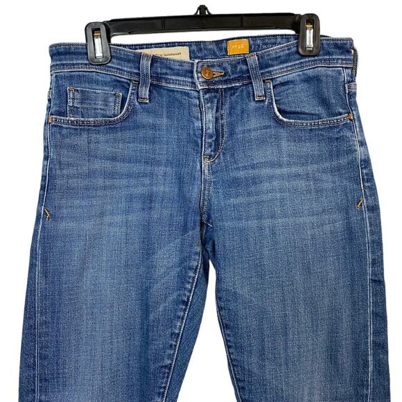 Pilcro Anthropologie Hyphen Straight Leg Distressed Jeans Size 26 - Picture 3 of 9